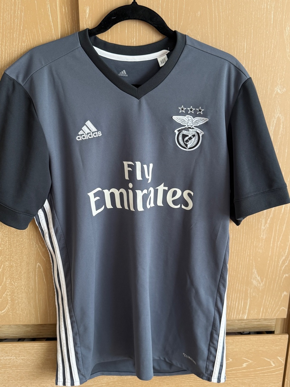 adidas Grey Climalite Soccer Jersey with White Trim